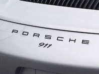 'PORSCHE 911' Black Rear Badge for Porsche 991.2 - 99104480381041