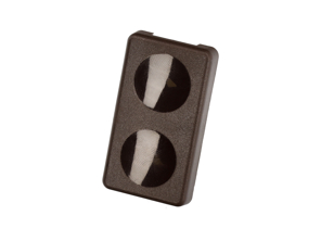 Window switch, Brown. Porsche 924 / 944 - 47795962201C, 47795962289S - URO-002894, URO-002895