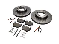 FRONT Brake Pads and Brake Disc Package. Porsche 987 Boxster S / Cayman S - 99635140501, 99635140601, 99735193906