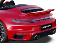TechArt carbon fibre rear spoiler type I. Porsche 992 turbo cabriolet - 092.121.881.009, 092.121.881.009G, 092.121.881.009M