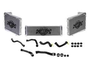 Aluminium radiator for water coolant fluid & hoses SET OF 3. Porsche 991 turbo - 99110614101, 99610614201, 99110613801, 99110613802 - 7069, 7070, 7068