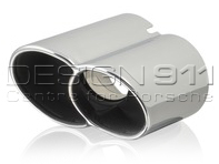 Exhaust Tail Pipes 4 Tube. Porsche 996 C4S - 99611198103, 99611198203