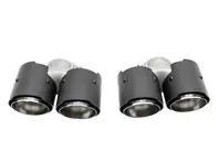 Exhaust Deluxe Quad-Style Tail Pipe Carbon Fibre. Porsche 997.1 Carrera - 99711115100, 99711115101, 99711198150, 99711198111, 99711115200, 99711115201, 99711198210, 99711198211