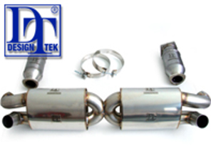 Exhaust Muffler / Silencer Sports System DesignTek. Porsche 996 Turbo