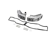 Rear indicator lamps METAL housing chrome reflectors, SET OF 2. Porsche 911 1968-83 - 90163194100, 90163194200