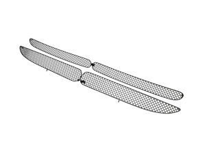 Front Bumper Stainless Steel Outer Grill Set Porsche 996 Carrera Manual Cars - ZPR20903, ZPR20903B, ZPR20903, ZPR20903B