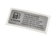 Sticker Super Unleaded Fuel. Porsche 964 Carrera 2 / Carrera 4 - 92800611721