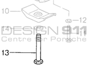 Gearbox Support Bearing Bracket Hexagon-Head Bolt Washer. Porsche 993 C4 / 993 C4S / 993 Turbo MANUAL - 90008307409
