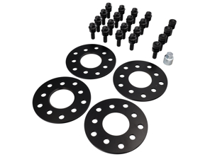 Wheel Spacers 7mm Porsche 5/130 stud Pattern long bolt & locking Kit