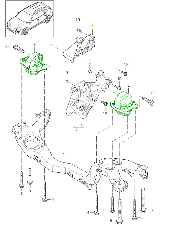 Buy Porsche Cayenne 92A (958) 20102017 Cayenne V6 3.6L Petrol 300Hp