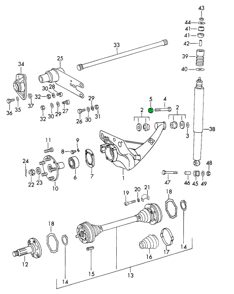 Porsche 911 Trailing Arm Lock Nut N0212253 WHT001938 - WHT001938 ...