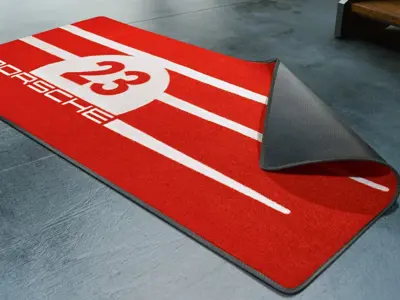 Porsche 917 Salzburg design garage mat