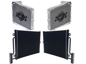 Aluminium Water & Air Conditioning (Air Con) Radiator set. Porsche 996 / Boxster 986 / GT3 - 9975739101, 99657311100, 8MK376714291, 99610613151, 99610613181, 8MK376713791, 99610613251, 99610613282 - 8381, 7044