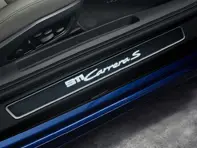 Door sill guards in brushed dark-silver aluminium, illuminated. Porsche 992.1 - 99204482060