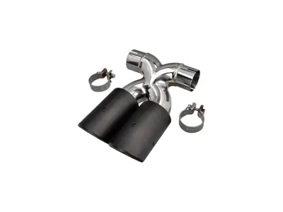 DesignTek Exhaust tail pipes Carbon Finish for Porsche Boxster 987 & Cayman 987C - 3606408702, 98711125402, 98711125401, 98711125830, 98711125831, 98711125300, 98711125501, 98711125601, 98711198100, 98711125730, 98711198130, 98711125860
