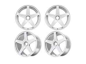 DD1 Centre Lock Alloy Wheel Set Gloss Silver. Porsche 992.2 GTS - 9M992GT, 9MMAG992TGTSC - 992.26.01.R.GS, 992.25.14.F.GS