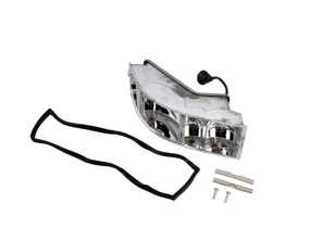 Rear indicator lamp METAL housing chrome reflectors. Porsche 911 1968-83 - 90163194100, 90163194200