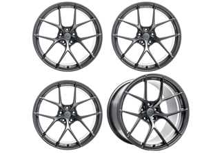 Titan 7 Forged T-S5 Split 5 Spoke Alloy Wheel Set 20' Satin Titanium. Porsche  9J1 Taycan - TS502011051513071ST, TS502090045513071ST