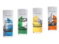 Porsche RS 2.7 Collection, Longdrink Glasses Set of 4, blue/green/yellow/orange - WAP0509560J