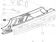 Rear bumper exhaust heatshield. Porsche Boxster 986 1997-02 - 98650547500
