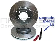 Brake Disc / Rotor Drilled & Slotted 2-pc FRONT Porsche 993 Turbo