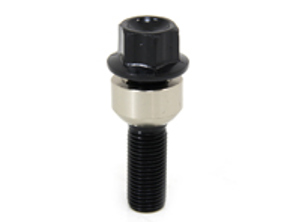 Wheel Bolt Black 5mm longer than standard. Porsche 996 / Boxster / 997 / Cayman / Cayenne - 99736120337, 9973612031, WHT004676A, WHT004676, 99736120332BLK