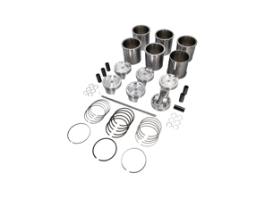 Forged Piston & Liner Set for 3.9L Conversion for Porsche 996 Turbo & GT2 / 997-1 Turbo & GT2 / 997-2 GT2 RS - 99610391574, 99610391673, 99610391579, 99610391580, 99610391678, 99610392570, 99610392571, 99917801600, 99710391571, 99710391671, 99710392570, 99710307170 - CAR103TT3900C