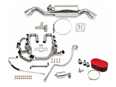 Sport Performance Package Dual Oval Outlet Tailpipes. Porsche 911 turbo 1975-89 - 93011103806, 93021103301, 93021103304