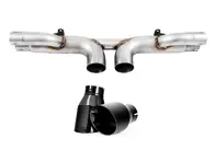 AWE Exhaust Center muffler delete with Black tips for Porsche 991.1 / 991.2 GT3 / RS - 3010-33044, 3010