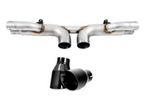 AWE Exhaust Center muffler delete with Black tips for Porsche 991.1 / 991.2 GT3 / RS - 3010-33044, 3010