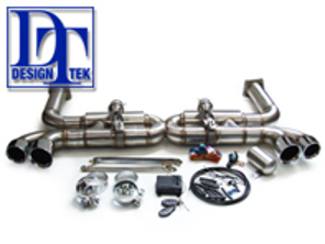 Sport Exhaust VALVETRONIC Porsche 996 Turbo with CAT BYPASS -DesignTek