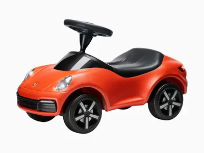 Kids' Ride On Car With Lighting & Mechanical Horn - Lava Orange