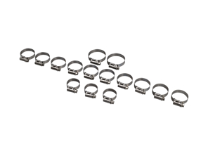 Oil hoses clamp kit. Porsche 930 Turbo 1978-89 - 99918128450, 93011017101, 99923900740, 99923901140, 93011033503, 93011033500, 99923900940, PCG239094A - DO88, DO88