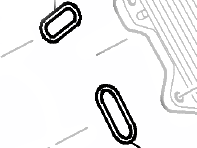 Set of seals for oil cooler. Porsche 958 Cayenne 3.6L - 95810717510, 852.620 - 852.620