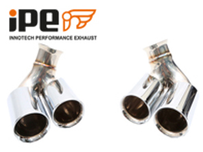 iPE Chrome Polished Tail Pipes. Porsche 996 Carrera / S / 4S - 1P991-03-F0AS-7S, 1P99103F0AS7S