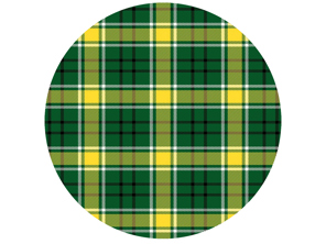 SOLM (Grand Prix) polyviscose tartan fabric, inspiration: Lotus Racing