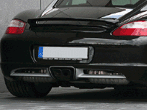 TechArt Lacquering Rear Bumper. Porsche Cayman 987C