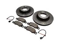 FRONT Brake Pads and Brake Disc Package Porsche 718 by Sebro - 99735140101, 99735140201, 98135193904, 99160916500