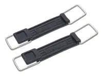 Rubber strap with metal clips for car jack, PAIR. Porsche 911 1976-89 - 91172202101 - OEM91172202101