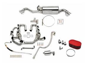 Sport Performance Package Dual Quad Style Outlet Tailpipes. Porsche 911 turbo 1975-89 - 93011103806, 93021103301, 93021103304