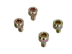Rear trailing arm to spring plate eccentric bolts SET OF 4. Porsche 911 1965-73 - 90133313309, 90133313310, 90133313305