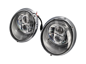 LED H4 Headlamps RHD Clear Lens Porsche 911/964 - 91163111498, 91163111298, 91163111398, 91163111598