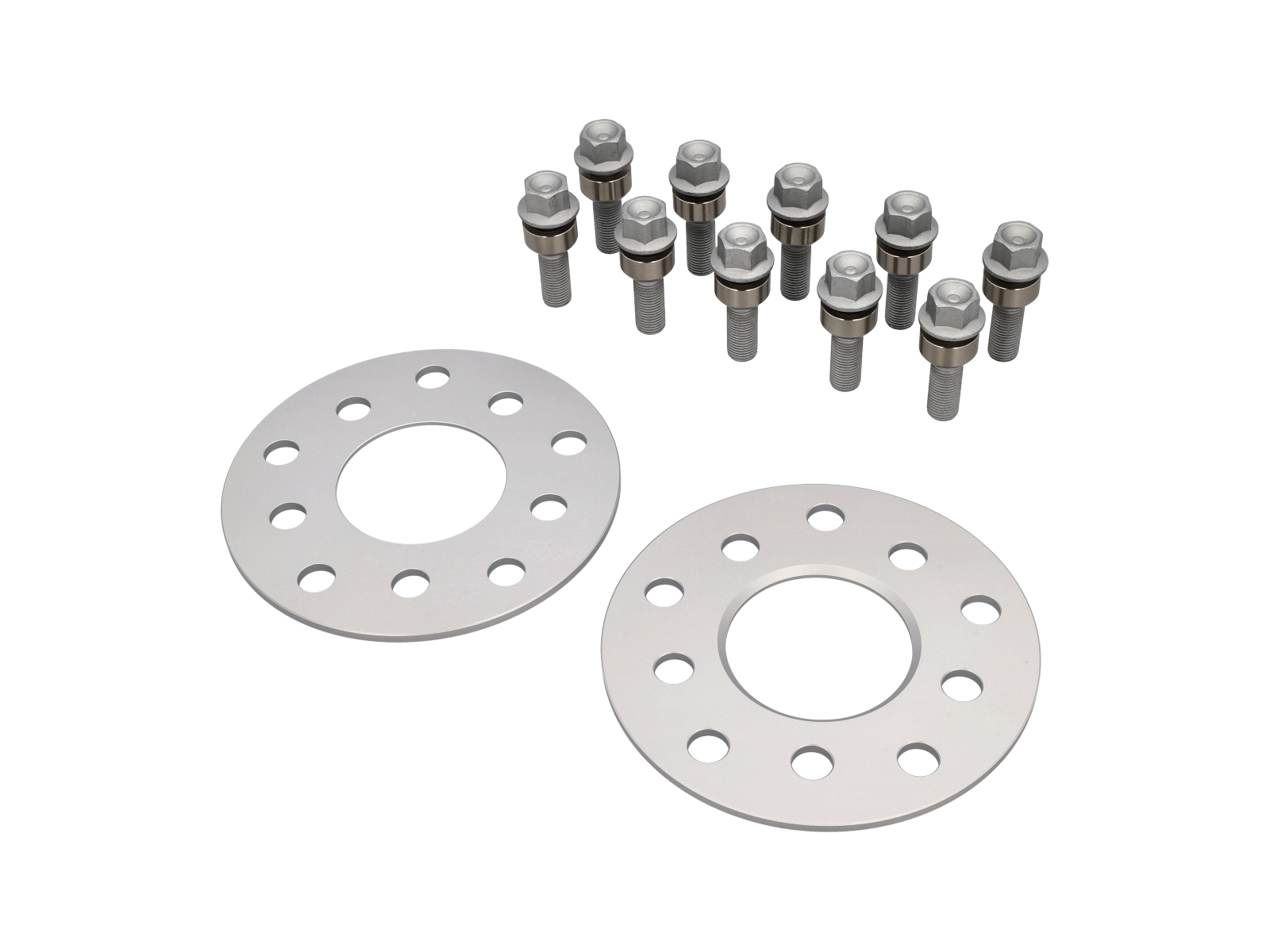 Wheel Spacers 3/5/7/15mm. Porsche 5/130 stud Pattern with long bolts