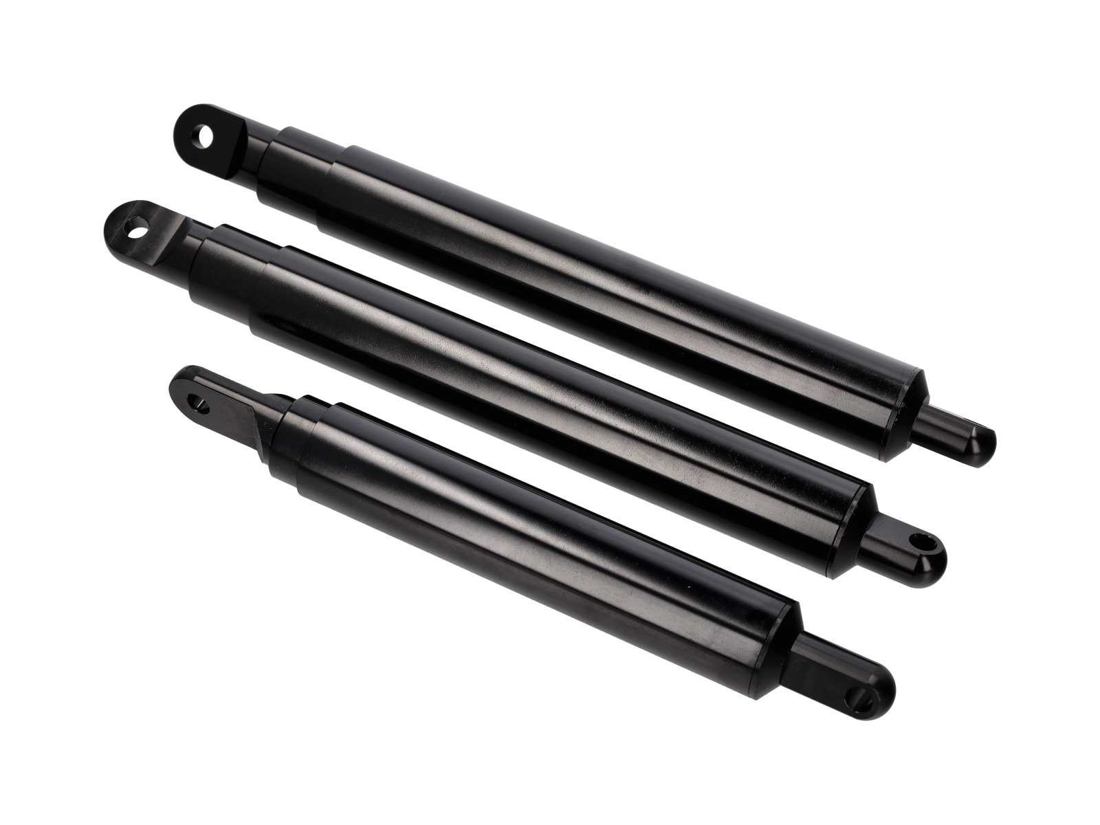 Rennline Fully Mechanical Hood and Decklid Strut, Black. Package. Porsche 911/912/930 - 91151133100, 95951133300 - E187, E187.188