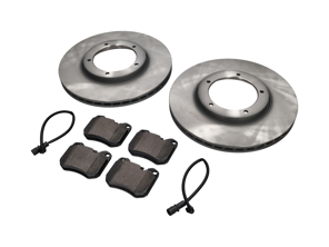 Front Brake pads and brake disc package. Porsche 944 >>85 Sebro - 477405083D, 94435195103, 94461221105, 94435195102, 94435195104, 477698155, 92835194200, 92835195100