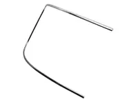 Windsscreen trim frame half, Chrome. Porsche 356 - 64454191106, 64454191206