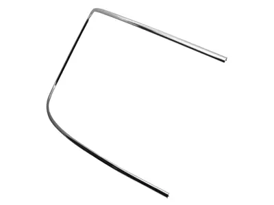 Windsscreen trim frame half, Chrome. Porsche 356 - 64454191106, 64454191206