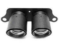 Exhaust Deluxe Dual Style Tips CARBON FIBER. Porsche 991 GT3 - 99111125390, 99111125393