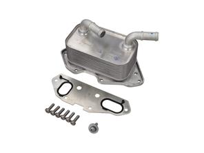 Engine oil cooler and gasket kit. Porsche 958 Cayenne Hybrid / 970 Panamera Hybrid 3.0L - 95810727101, 95810727100, 95810717501