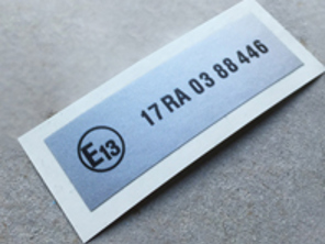 E13 regulation sticker Luxembourg. Porsche 911 (993) RoW (1993 – 1998) - 9110003 - CB. 911.000.3